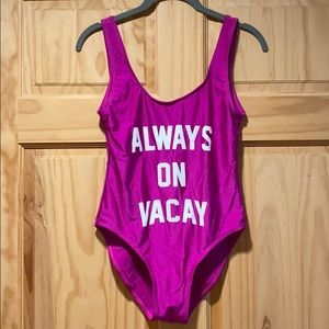 Graphic one piece suit